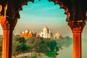 Privat soloppgang Taj Mahal og Agra fort fra Jaipur med bil