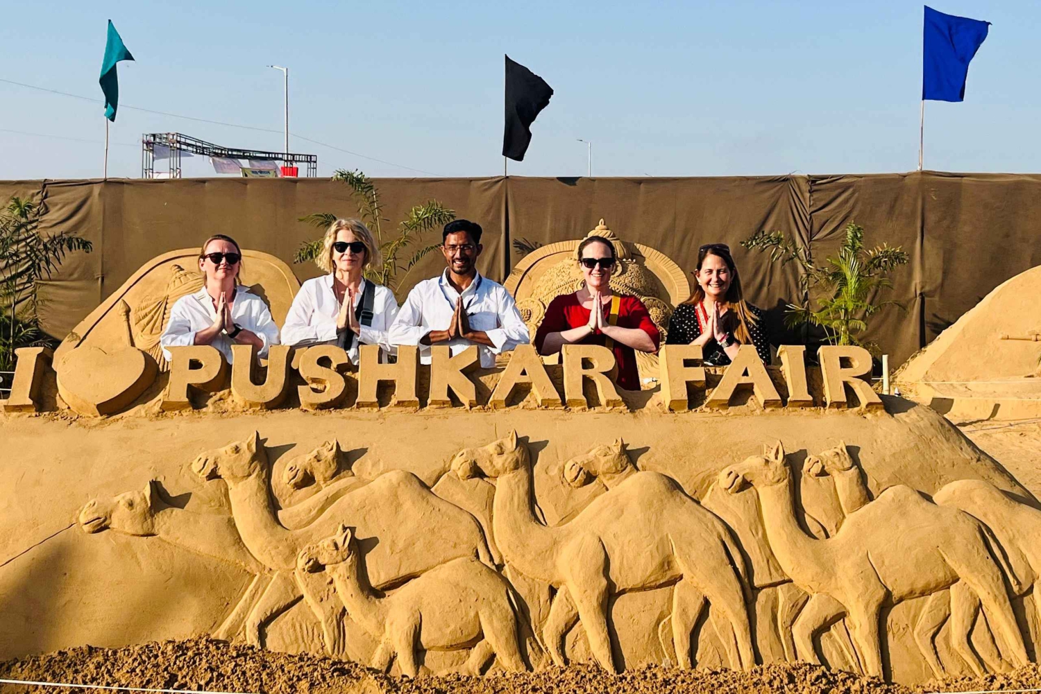 Pushkar: Kamelvagnssafari med solnedgång och te