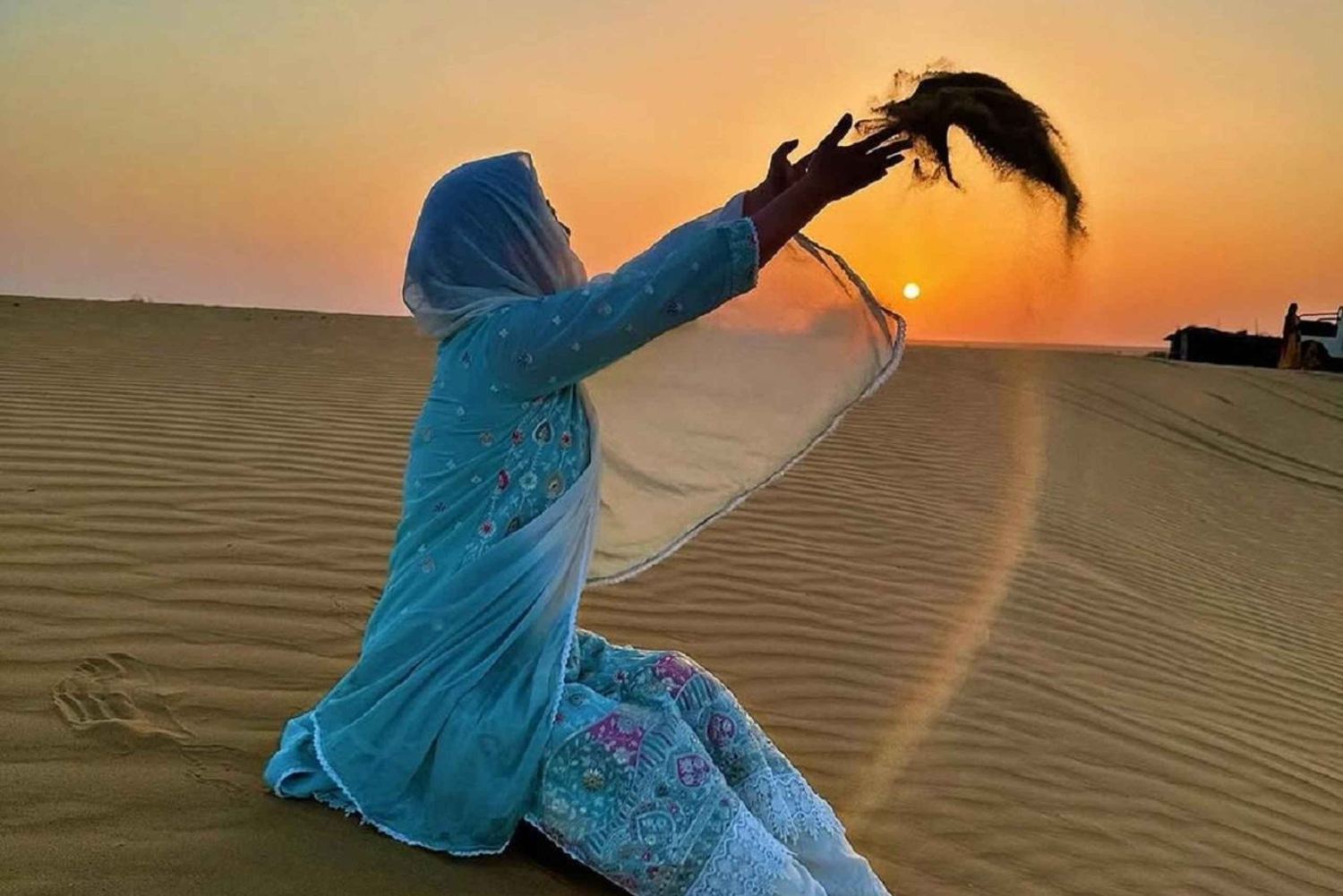 Rustige en vredige nacht in luxe woestijnkamp