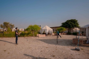 Rustige en vredige nacht in luxe woestijnkamp