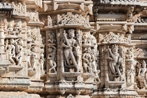 Excursão ao Templo de Ranakpur com partida de Udaipur e regresso a Jodhpur