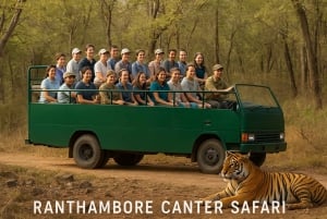 Ranthambore tigersafari i åbent køretøj med dyrelivsguide