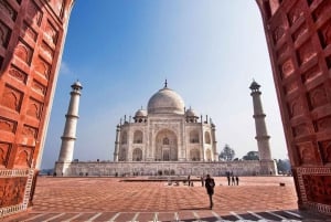 Jaipur : Visite guidée d'une journée au lever du soleil sur le Taj Mahal et Agra