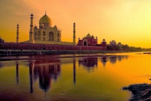 Jaipur: Visita guiada de un día al Taj Mahal al amanecer y Agra