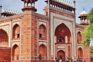 Agra: Skip køen-billetter til Taj Mahal og Agra Fort + tilvalg