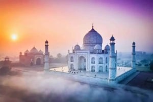 Visite guidée privée du Taj Mahal et du fort d'Agra avec transferts