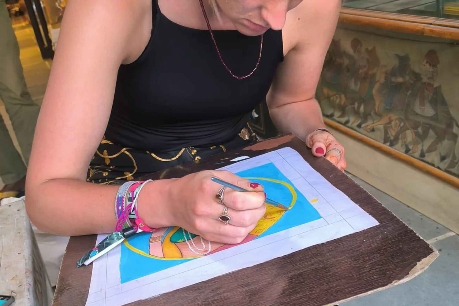 Traditional Miniature Painting Class at Udaipur Rajasthan