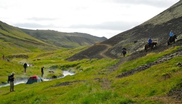 Reykjadalur, the steamy valley, a perfect place for outdoorsmanship and bathing!