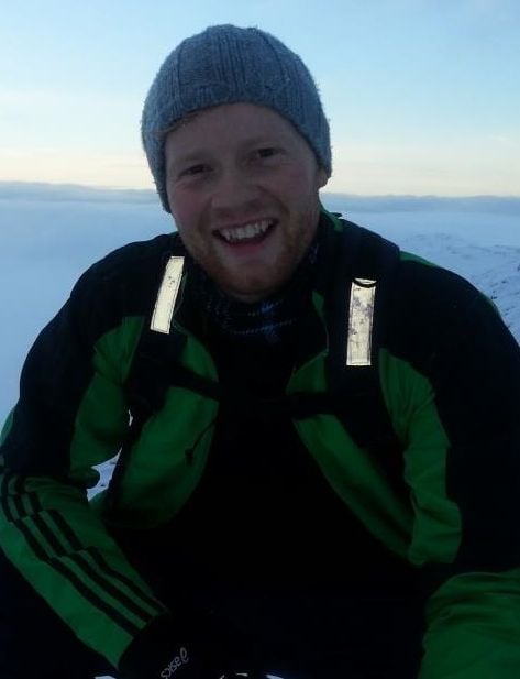 Hjalti RÃ¶gnvaldsson on a mountain