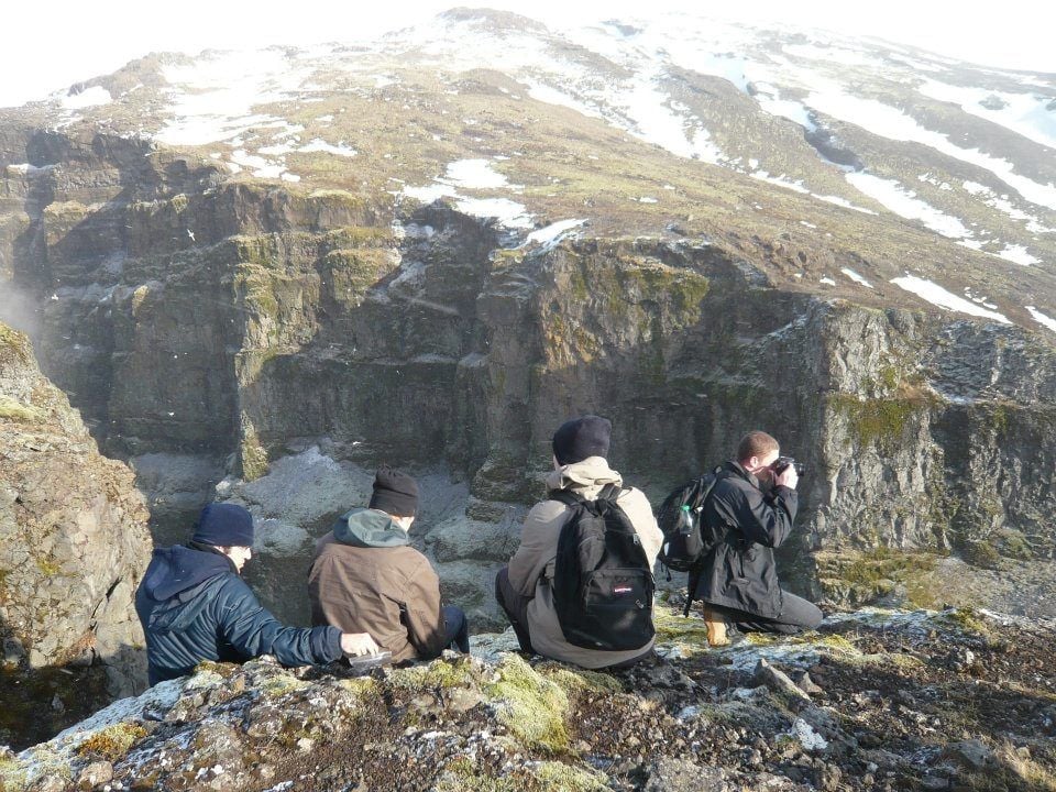 Steven with some good friends up in Hvalfjordur in western Iceland