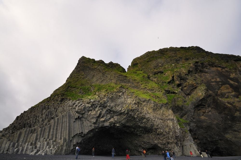 Reynisfjara beach and HÃ¡lsanefshellir cave in the South of Iceland