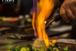Reykjavík: Menu de degustação de 7 pratos de Teppanyaki com show de fogo