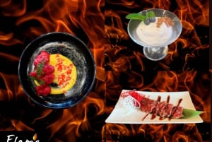 Reykjavík: Menu de degustação de 7 pratos de Teppanyaki com show de fogo