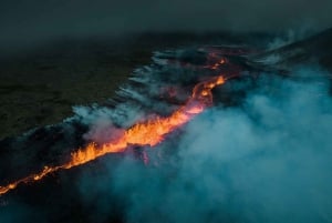 Excursión de un día a Reykjanesbaer y Excursión al Volcán con Laguna Azul