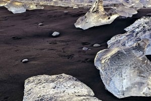 Tour della Diamond Beach e del Jökulsárlón con giro in barca (opzionale)