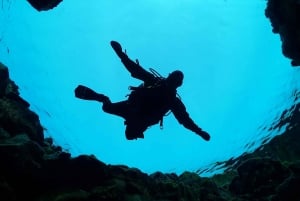 Diving in Silfra Fissure in Thingvellir National Park