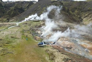 From Reykjavik: Fire And Ice Helicopter Tour with 2 Landings