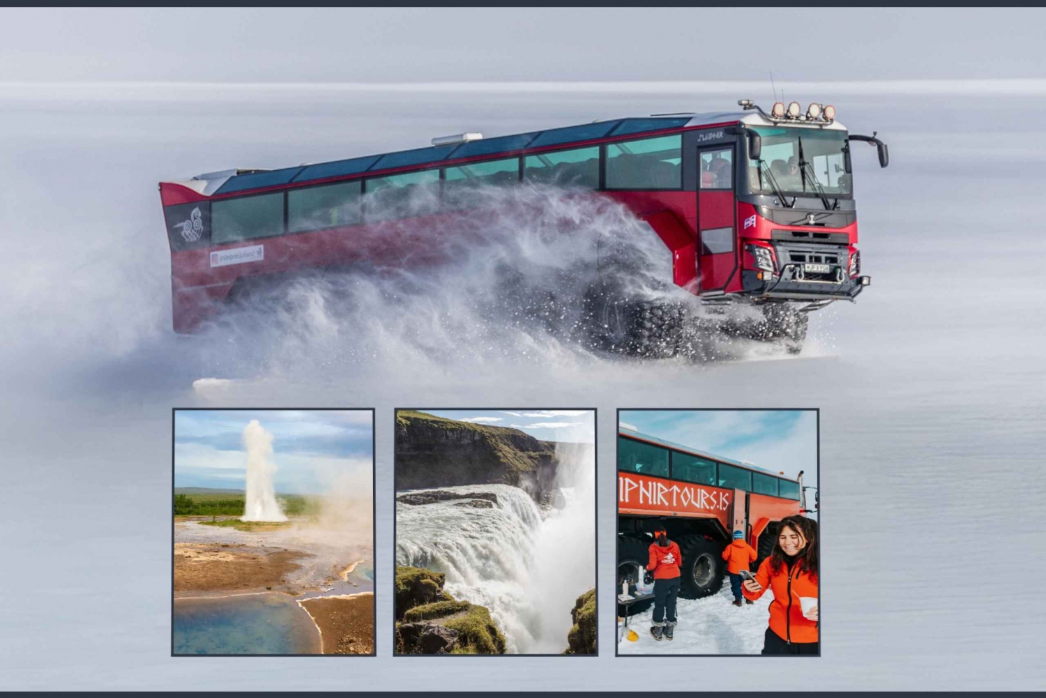 From Reykjavik: Golden Circle and Glacier Adventure Day Tour