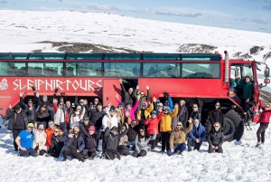 Fra Reykjavik: Dagstur med Den gylne sirkel og isbre-eventyr
