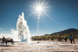 From Reykjavík: Golden Circle & Laugarás Lagoon Minibus Tour
