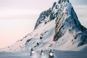 Fra Reykjavik: Golden Circle Super Jeep & Snowmobiling Tour