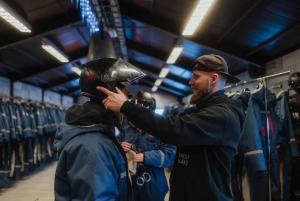 Fra Reykjavik: Golden Circle Super Jeep & Snowmobiling Tour