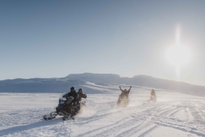 Fra Reykjavik: Golden Circle Super Jeep & Snowmobiling Tour