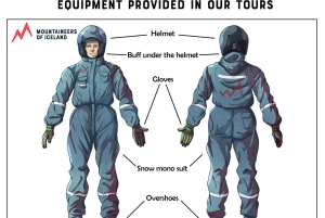 Fra Reykjavik: Golden Circle Super Jeep & Snowmobiling Tour