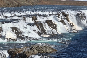 Fra Reykjavík: Tur til Den gyldne cirkel med adgang til Laugarás Lagoon