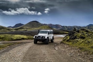 Vanuit Reykjavik: 4x4-tour door de hooglanden en lavavelden