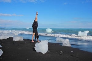 Depuis Reykjavik : Lagon du glacier de Jökulsárlón et plage de Diamond Beach