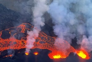 Fra Reykjavik: Helikoptertur i det nye vulkanske område