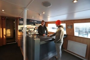 Från Reykjavik: Nyårsfyrverkerier med båt