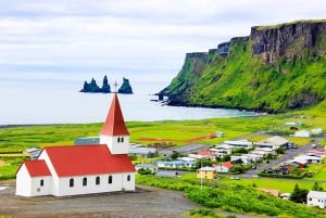 Från Reykjavik: Privat sydkust och Katla isgrotta