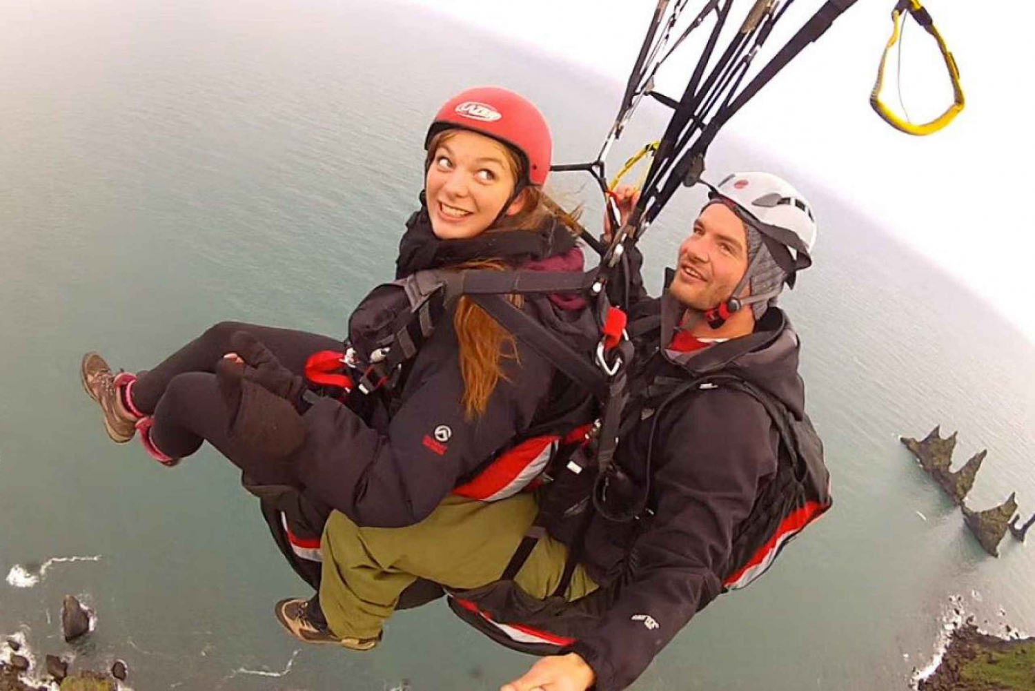 Fra Reykjavík: Tandem-paragliding og dagstur til Sør-Island