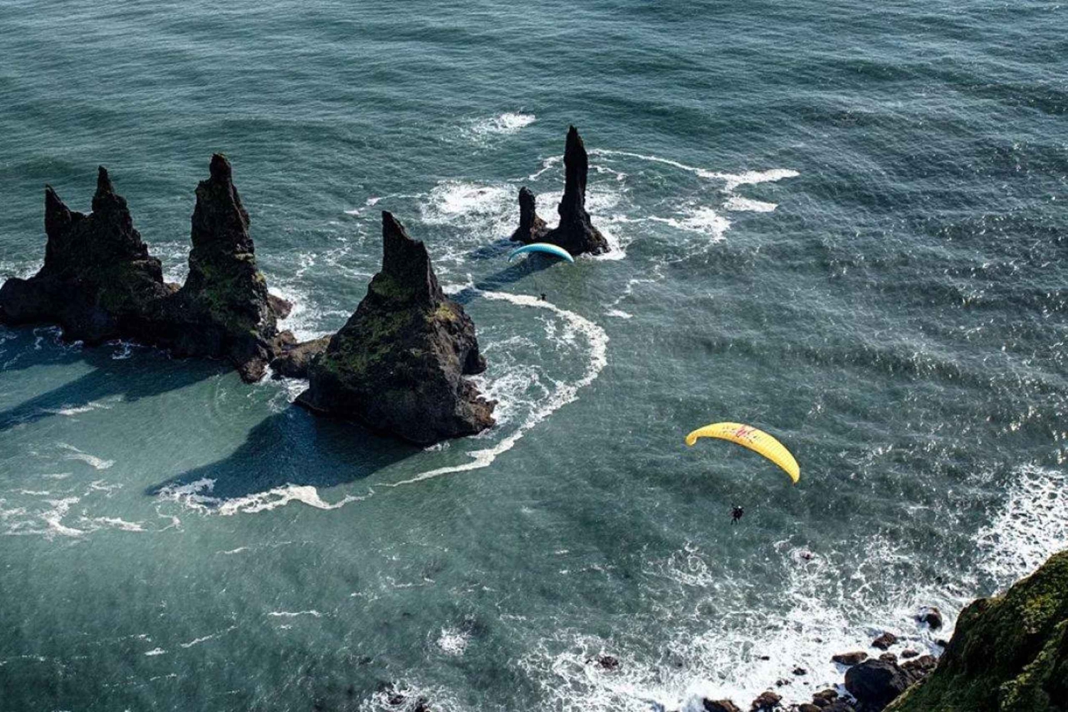 Au départ de Reykjavík : Parapente en tandem et excursion dans le sud de l'Islande