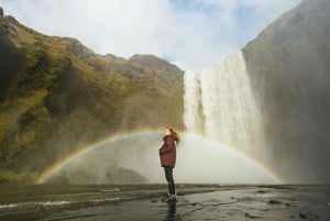 De Reykjavík: Cachoeiras, Praia Negra e Viagem de um dia à Geleira