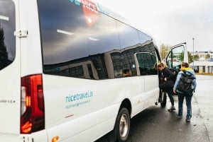 De Reykjavík: Cachoeiras, Praia Negra e Viagem de um dia à Geleira