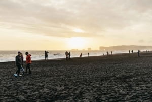 De Reykjavík: Cachoeiras, Praia Negra e Viagem de um dia à Geleira