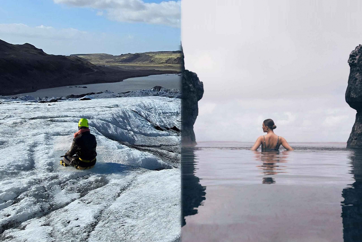 Randonnée dans les glaciers et spa Sky Lagoon, forfait pur