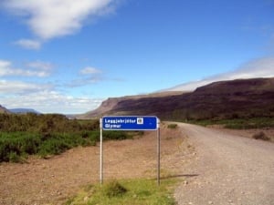 Signpost to Glymur