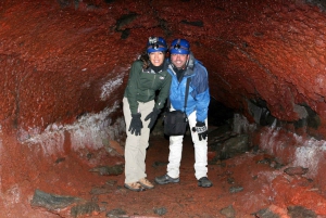 Golden Circle Tour and Caving in Leidarendi Lava Tunnel