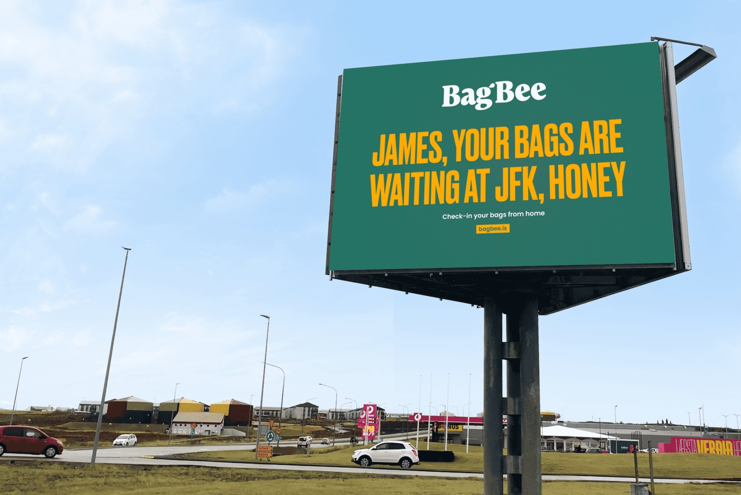 Check-in de bagagem do aeroporto KEF a partir de hotéis e residências