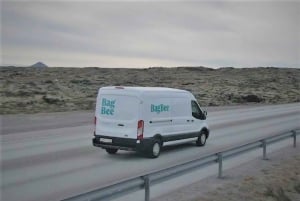 KEF airport baggage check-in from hotels & homes