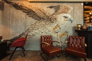 Awesome graffiti decoration of the Icelandic Eagle in Kol Restaurant