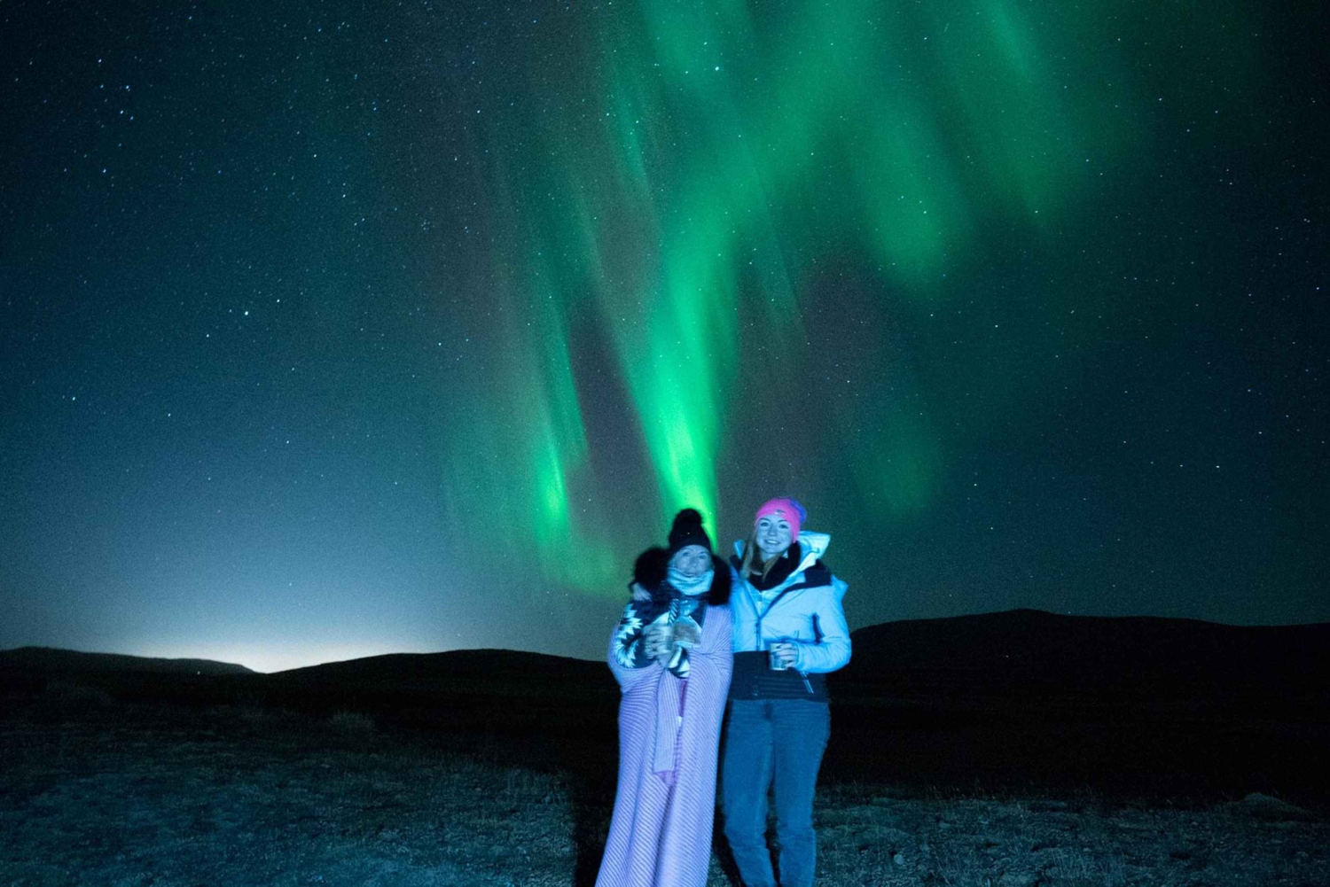 Northern Lights in Mini Bus, Photos, Hot Cocoa and Pastries