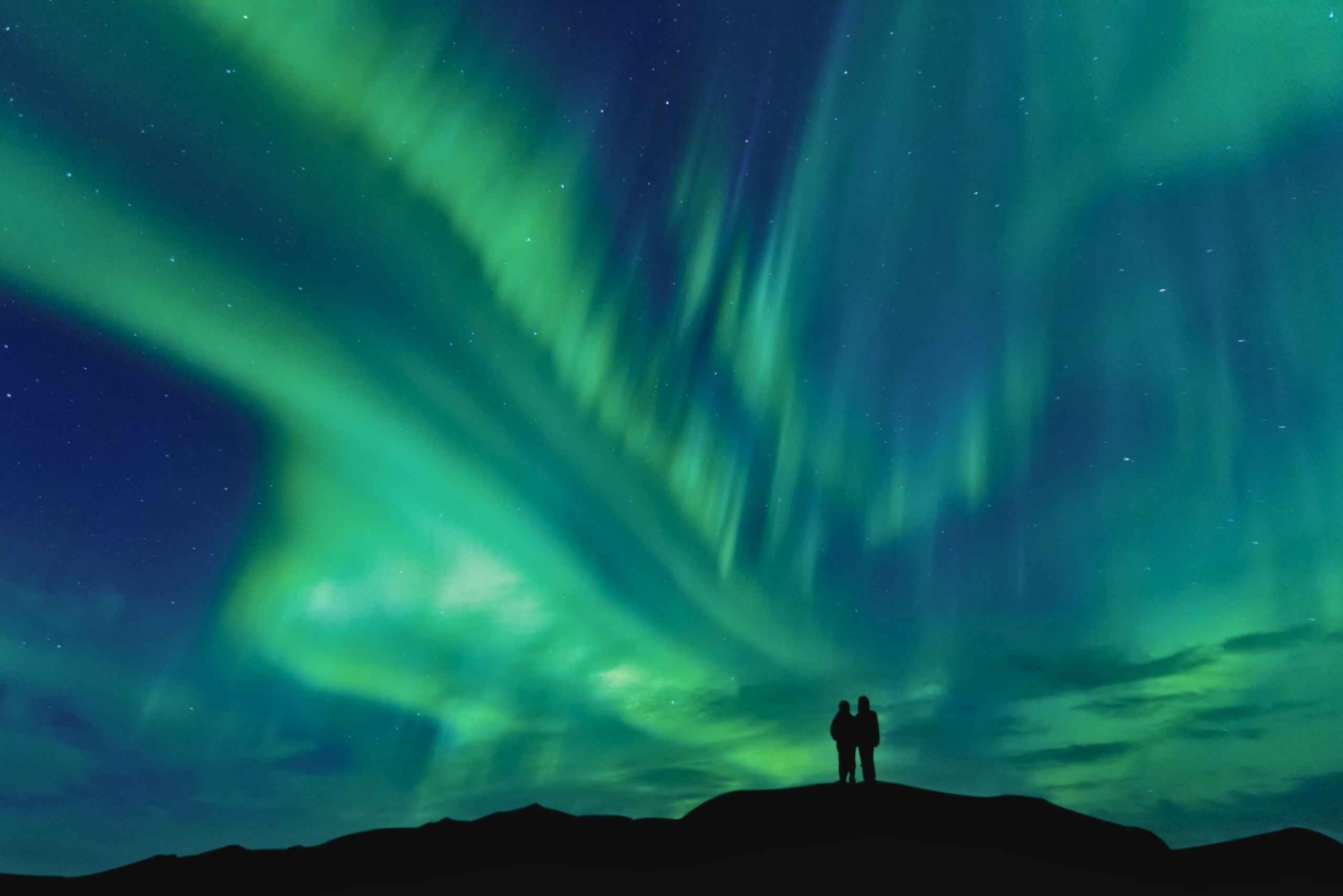 Tour serale privato dell'aurora boreale