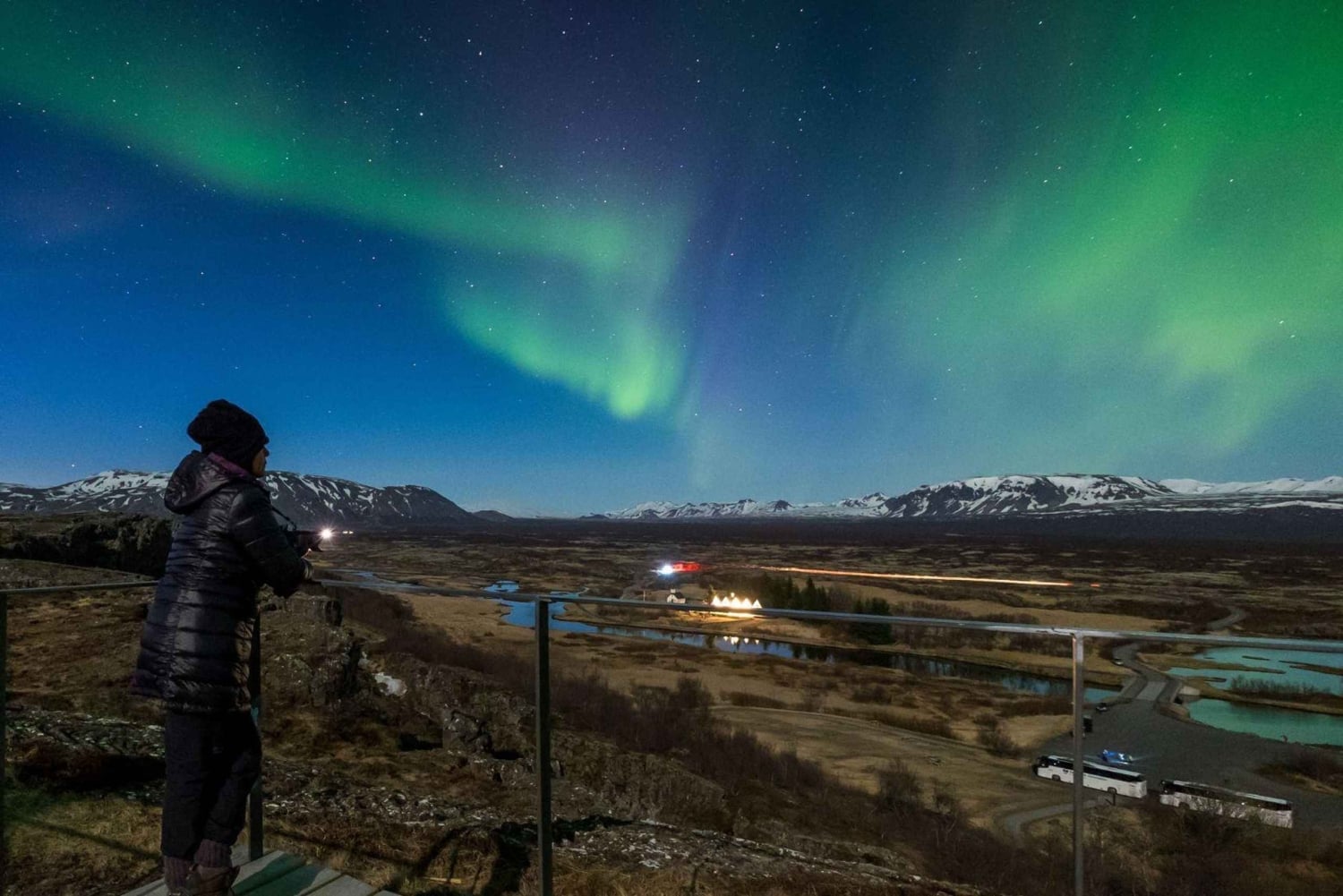 Excursão particular à aurora boreal