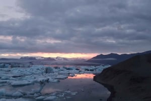 Privat tur til gletsjerlagunen og Diamond Beach fra Reykjavik