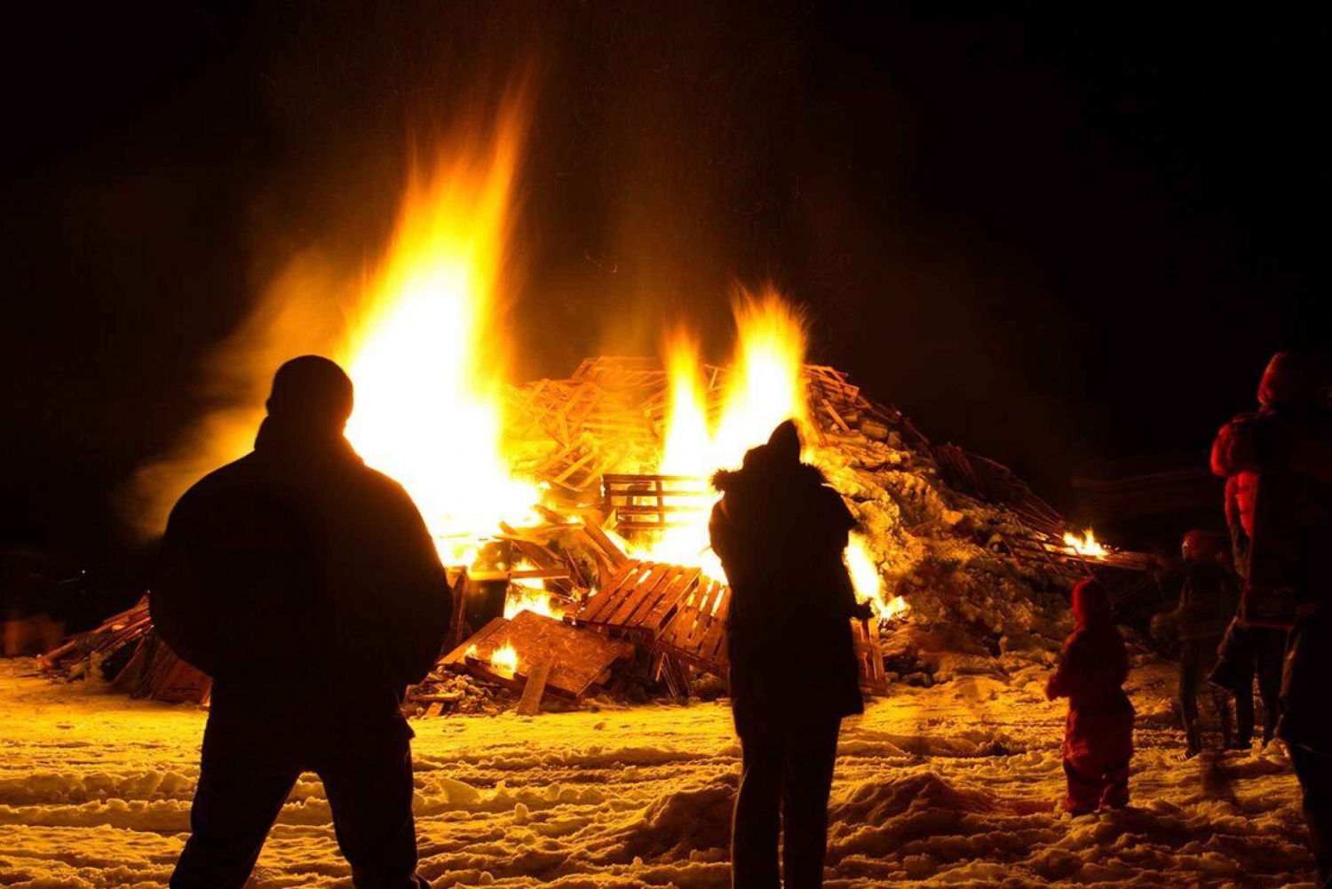 Tour de hogueras de Nochevieja de 3 horas en Reikiavik